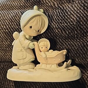 1987 Precious Moments Mother & Baby “January” Figurine
